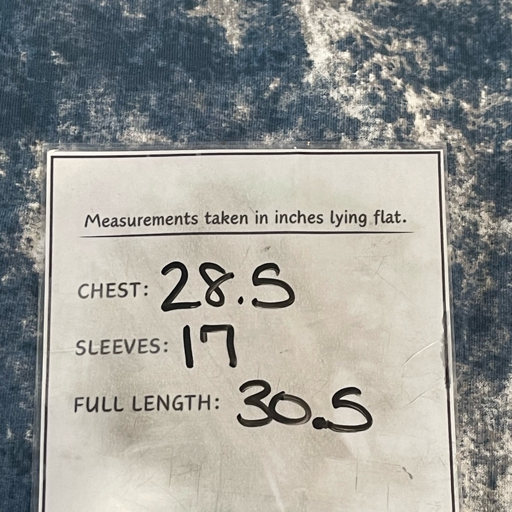 LuLaRoe 2XL Blue and White‎ Tie-Dye Sweatshirt 618 - Picture 8 of 8
